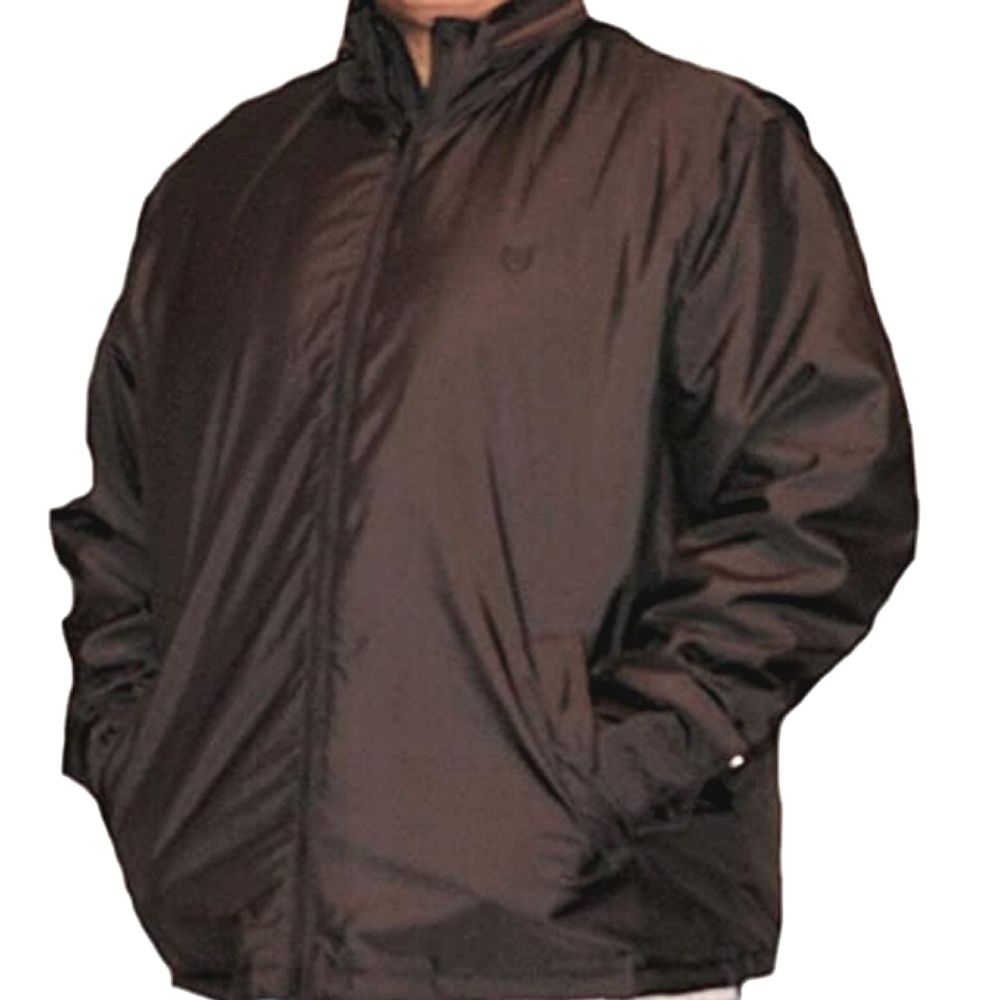 CHAPS | Men's black heavy-duty cold-weather zipper-front coat. Size XL